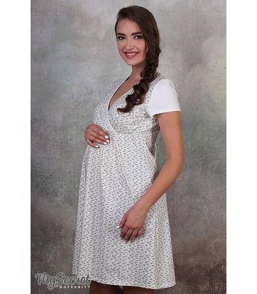Нічна сорочка Аліса лайт молоко. від Юла Мама у категорії Нічні сорочки для вагітних на МамаТато