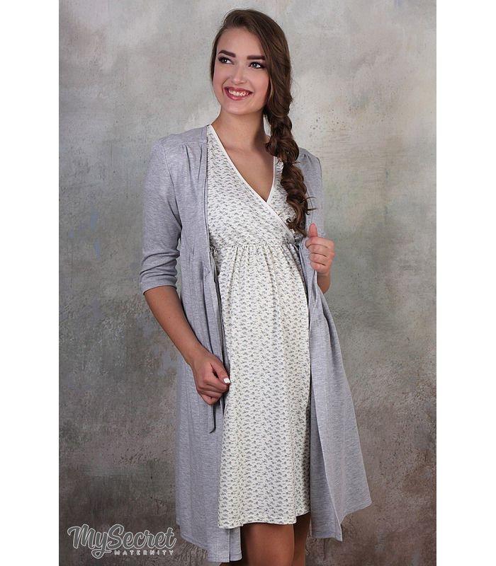 Нічна сорочка Аліса лайт молоко. від Юла Мама у категорії Нічні сорочки для вагітних на МамаТато