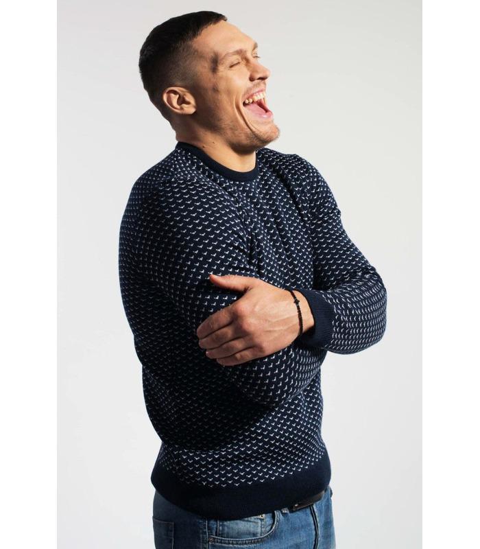 Чоловічий в'язаний светр "Галка" (08).