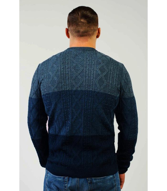 Чоловічий в'язаний светр з градієнтом (06).
