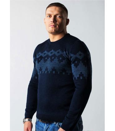 Чоловічий в'язаний светр з візерунком  (05).