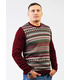 Чоловічий в'язаний светр зимового кольору (03).
