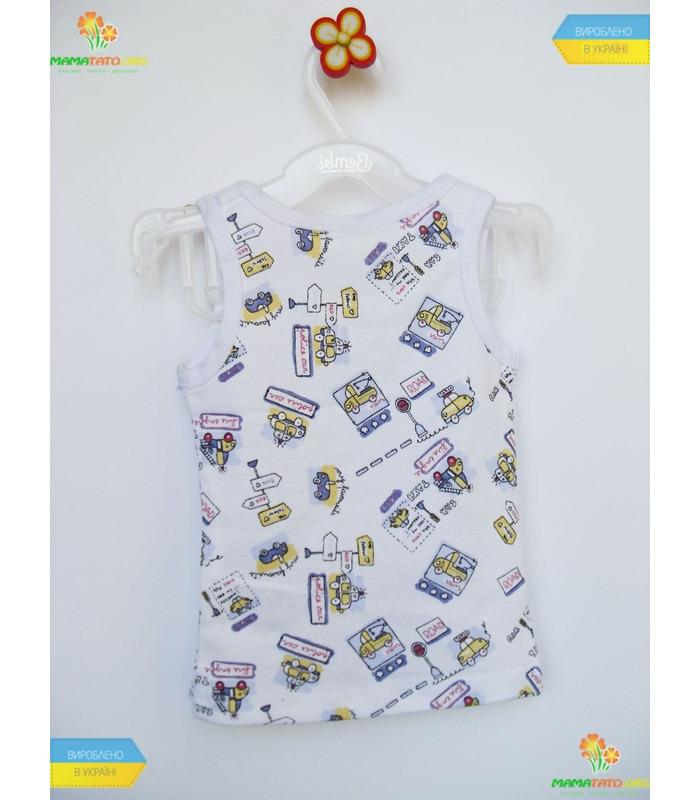 Майка "Машинки-помічники" (МК1) рібана.