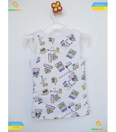 Майка "Машинки-помічники" (МК1) рібана.