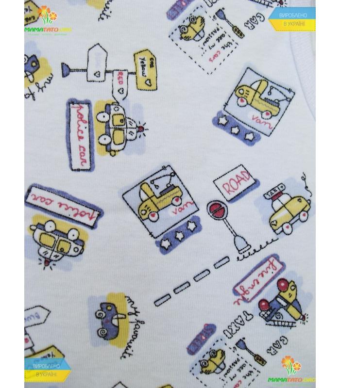 Майка "Машинки-помощники" (МК1) рибана.