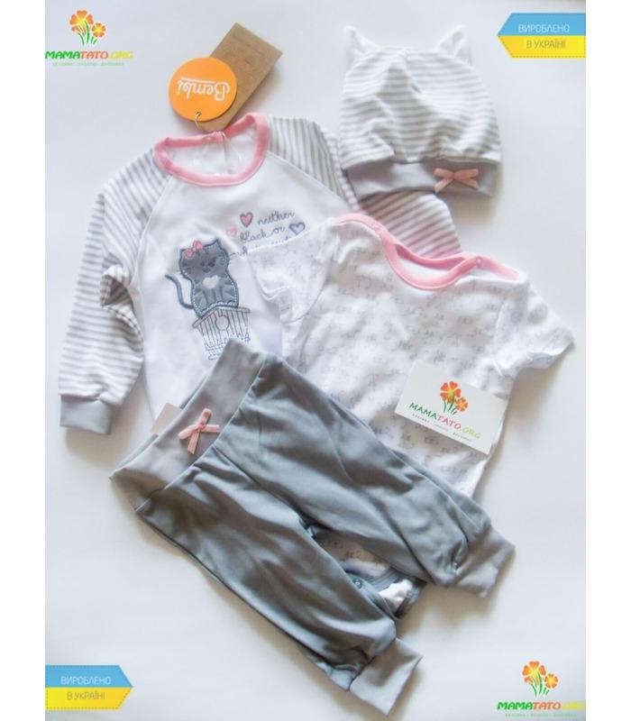 Комплект для дівчинки "Киця" (КП193), 4 предмета.