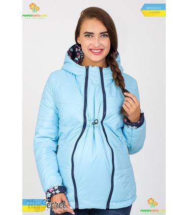 Двостороння куртка Флойд Квітка від Юла Мама у категорії Верхній одяг для вагітних на МамаТато