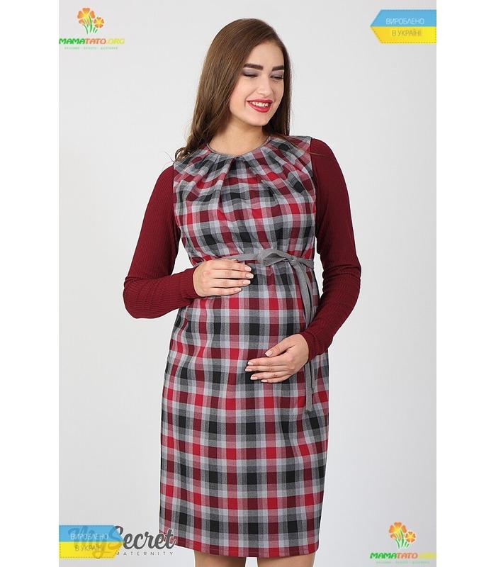 Сарафан у клітинку Devos для вагітних.