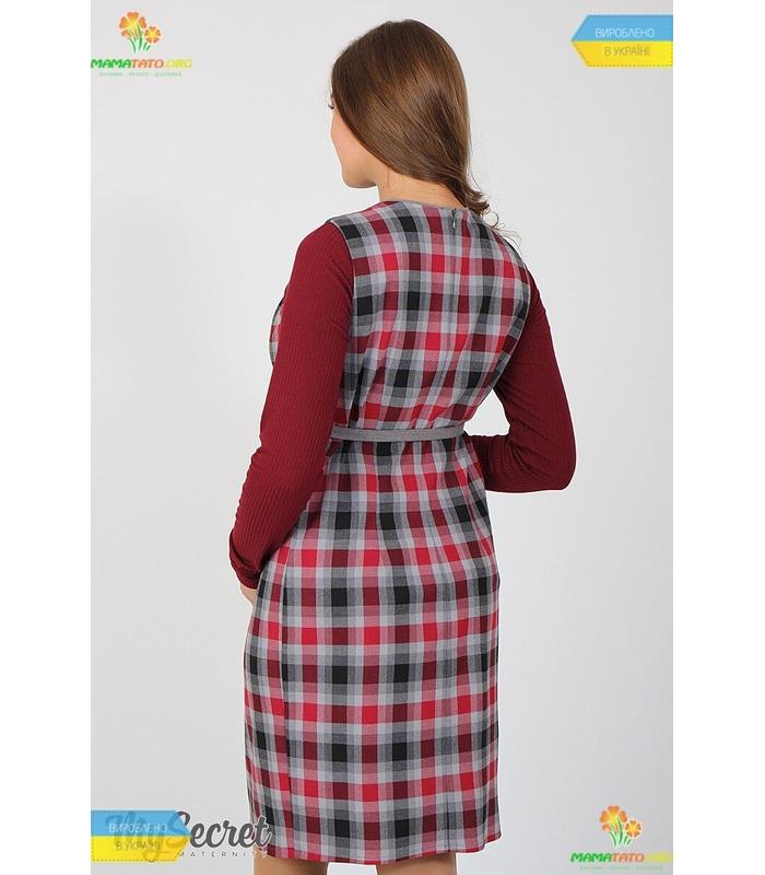 Сарафан у клітинку Devos для вагітних.