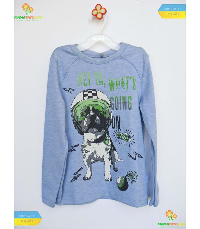 Джемпер для хлопчика "Собака в касці" вел. (ФБ395) інтерлок.