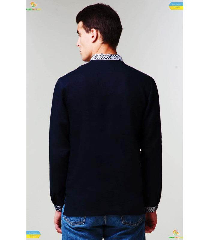 Чоловіча вишиванка з натурального льону (785).