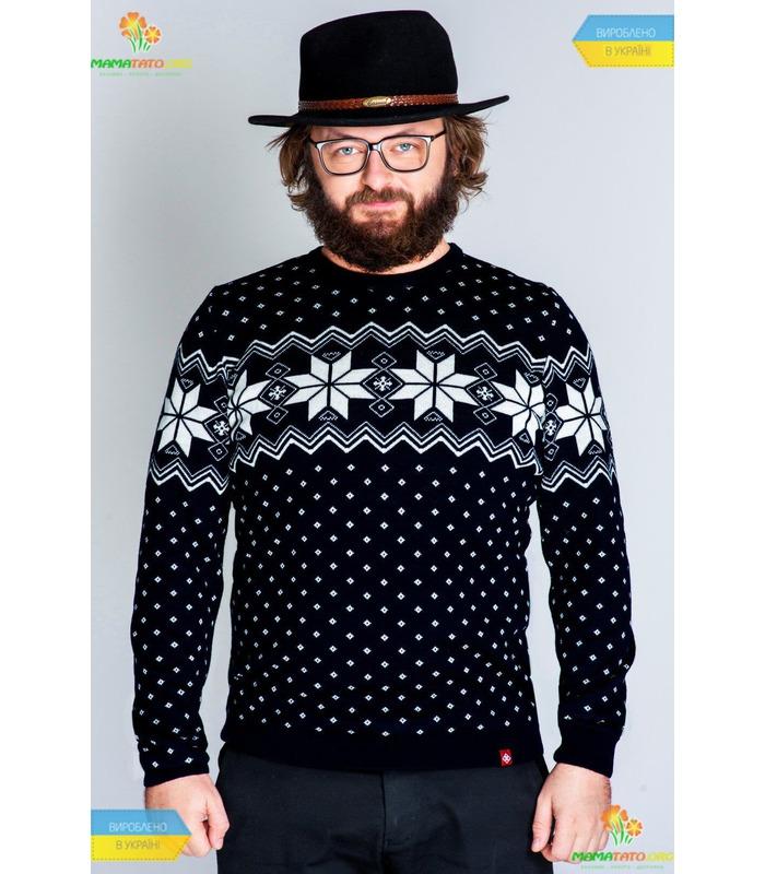 Мужской вязаный свитер (мод.63).
