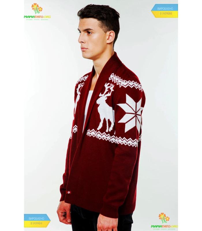 Чоловічий в'язаний кардиган (мод.54).