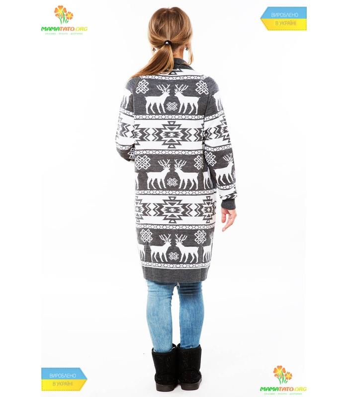 Жіночий в'язаний кардиган (мод.56).