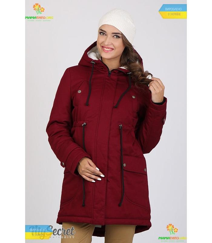 Тепла куртка-парка для вагітних Ініра.