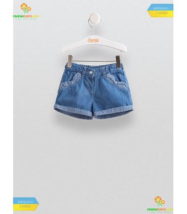 Шорты для девочки ШР462, детские джинсовые шорты с бантиками