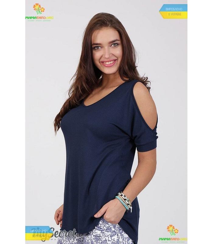 Туніка Лорі DB, синя туніка для вагітної