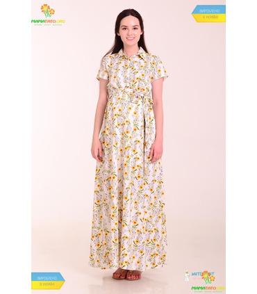 Платье Жасмин Желтые Цветы, летняя одежда для беременных