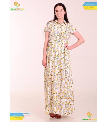Платье Жасмин Желтые Цветы, летнее платье для беременных