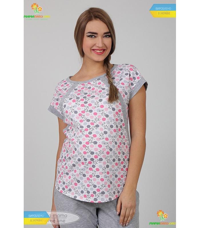 Піжама Релакс GR від Юла Мама у категорії Піжами для годуючих мам на МамаТато