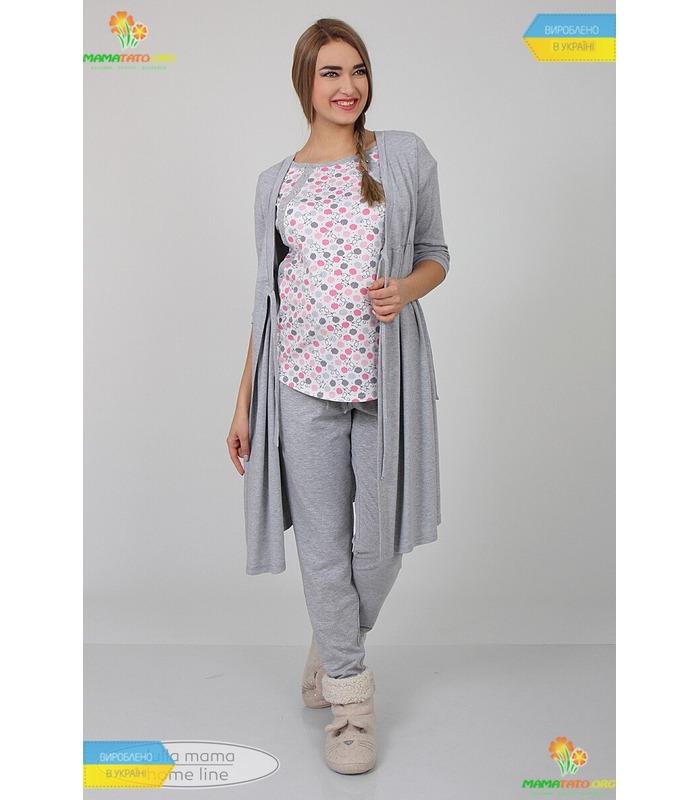Піжама Релакс GR від Юла Мама у категорії Піжами для годуючих мам на МамаТато