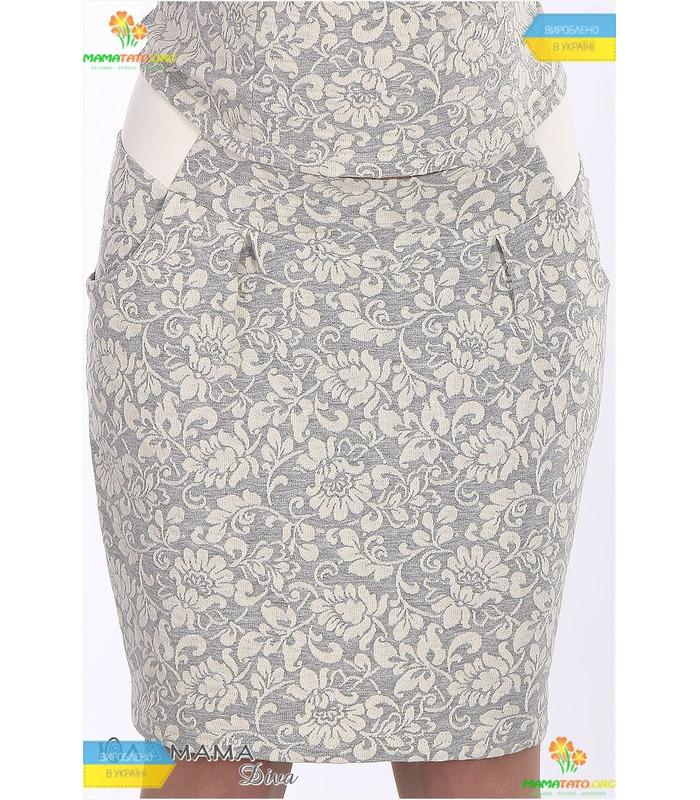 Стильна спідниця Poppy-2 з жаккардової тканини 