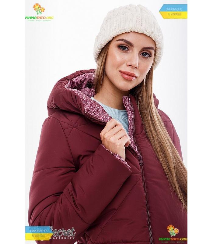 Зимове пальто зі вставкою Енжі.