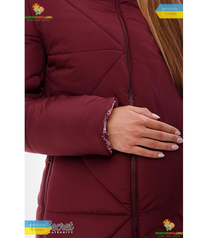 Зимове пальто зі вставкою Енжі.