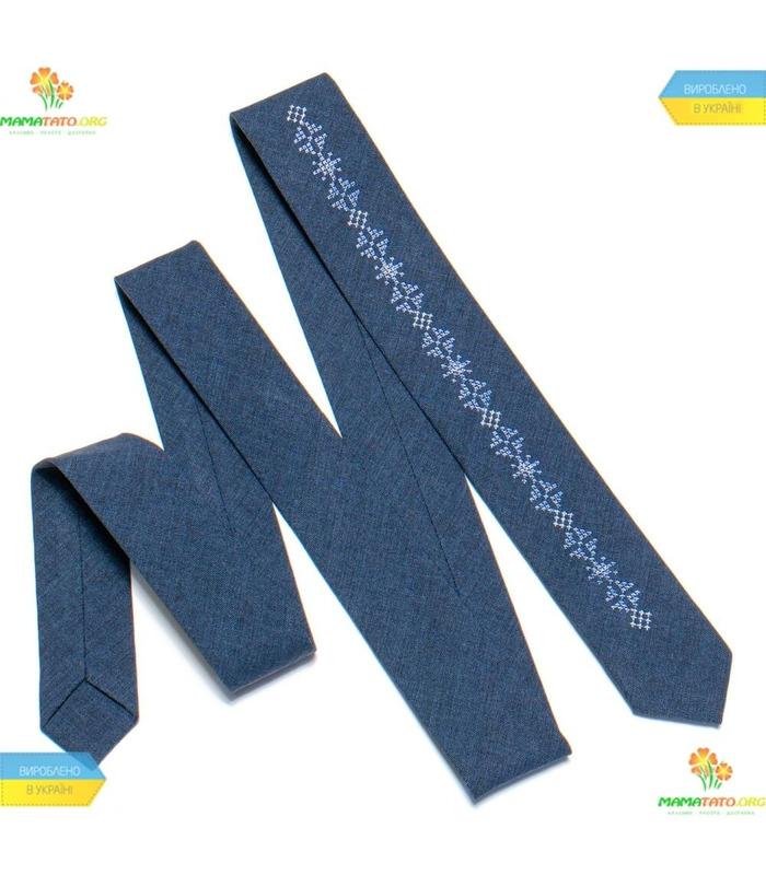 Вишита вузька краватка 761
