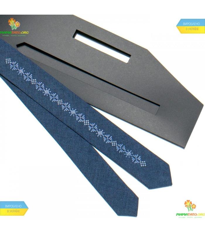 Вишита вузька краватка 761