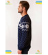 Мужской вязаный свитер мод.6205