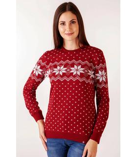 Женский вязаный свитер Алатыр BR мод.100 ➤ бордовый женский свитер