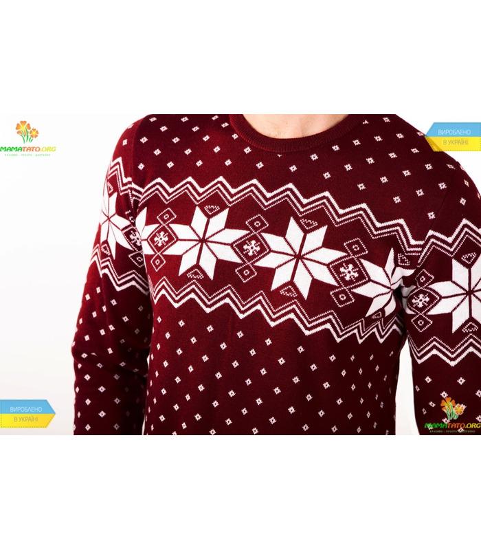 Чоловічий в'язаний светр Алатир BR мод.96