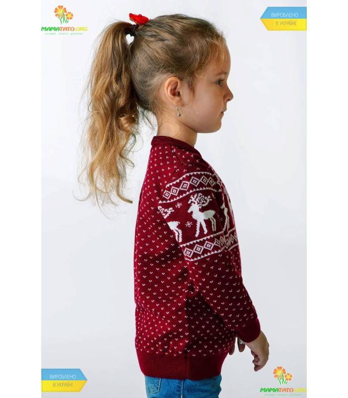 Светр для дівчинки Олені мод.102