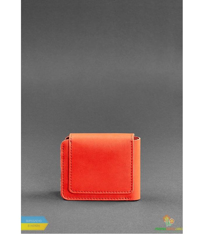 Кожаное портмоне 4.2 Коралл