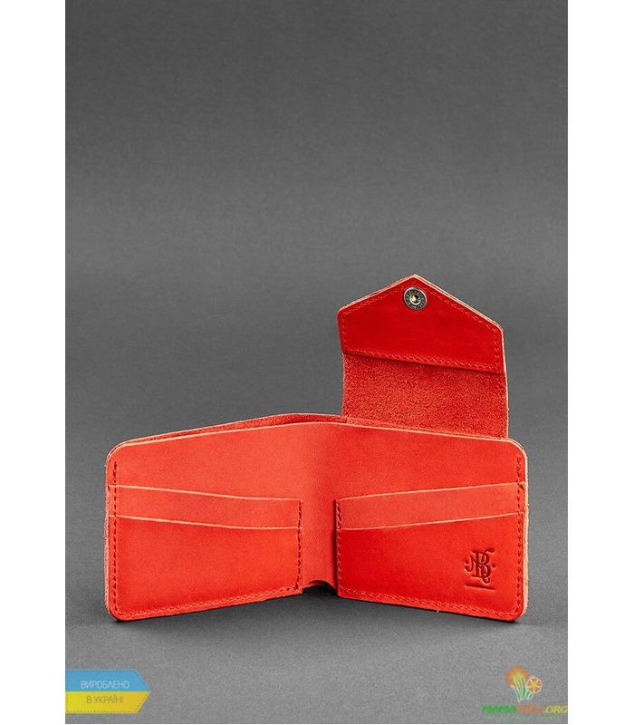 Шкіряне портмоне 4.2 Корал