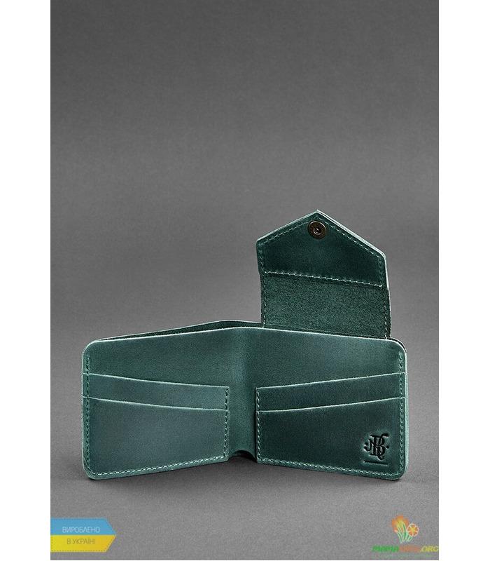 Кожаное портмоне 4.2 Изумруд