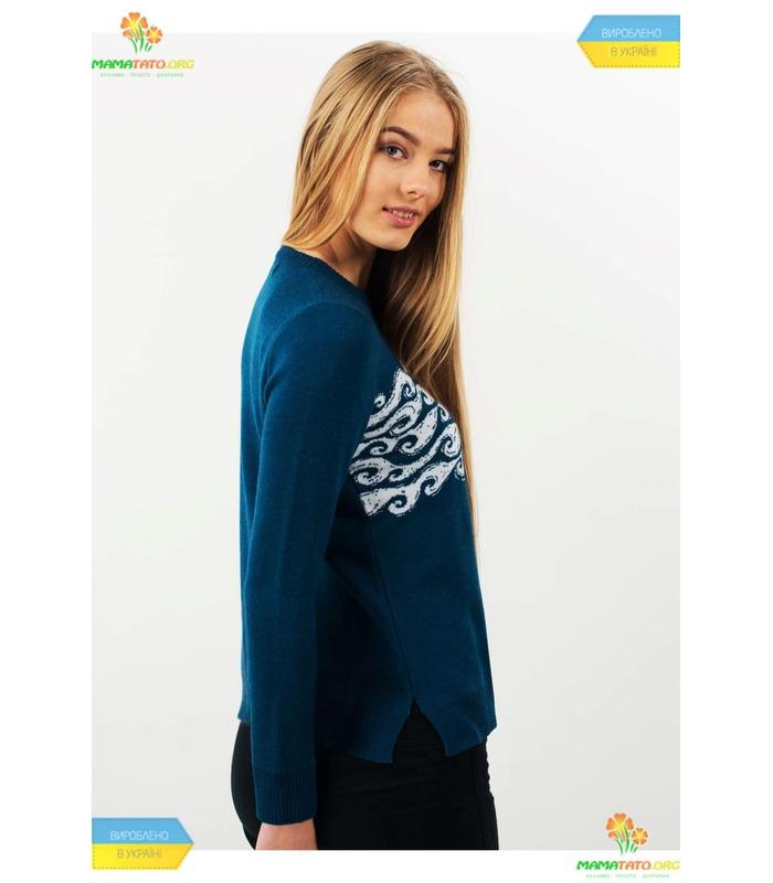 Вязаный свитер мод.06