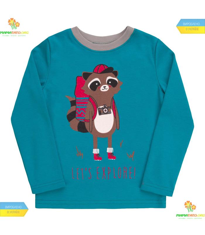 Джемпер "Єнот з рюкзаком" (ФБ392) інтерлок.