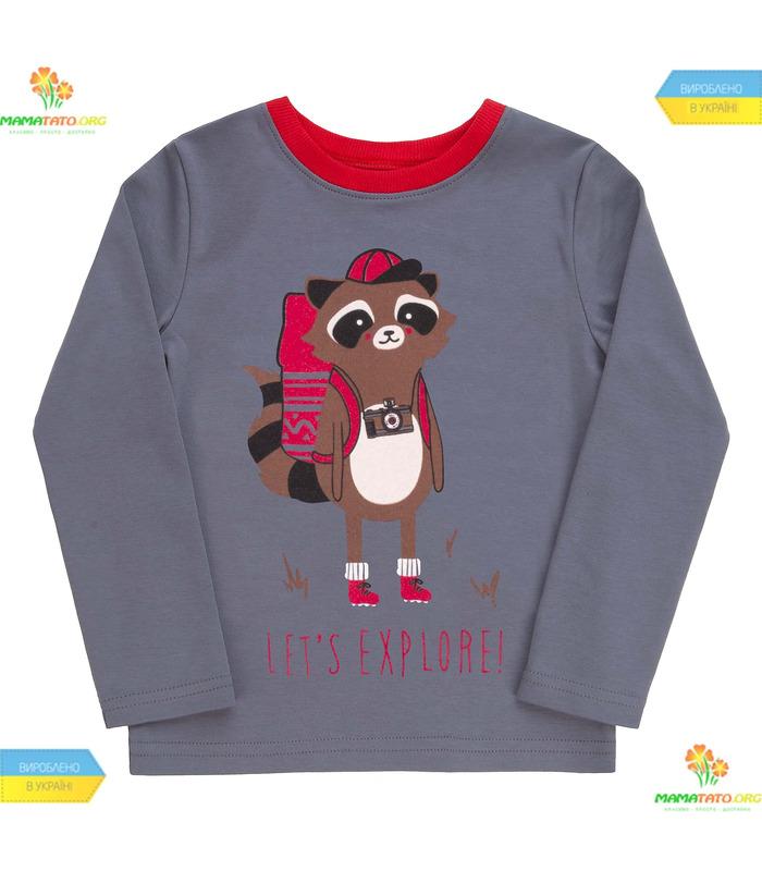 Джемпер "Єнот з рюкзаком" (ФБ392) інтерлок.