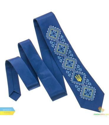 Вишита краватка з тризубом 820