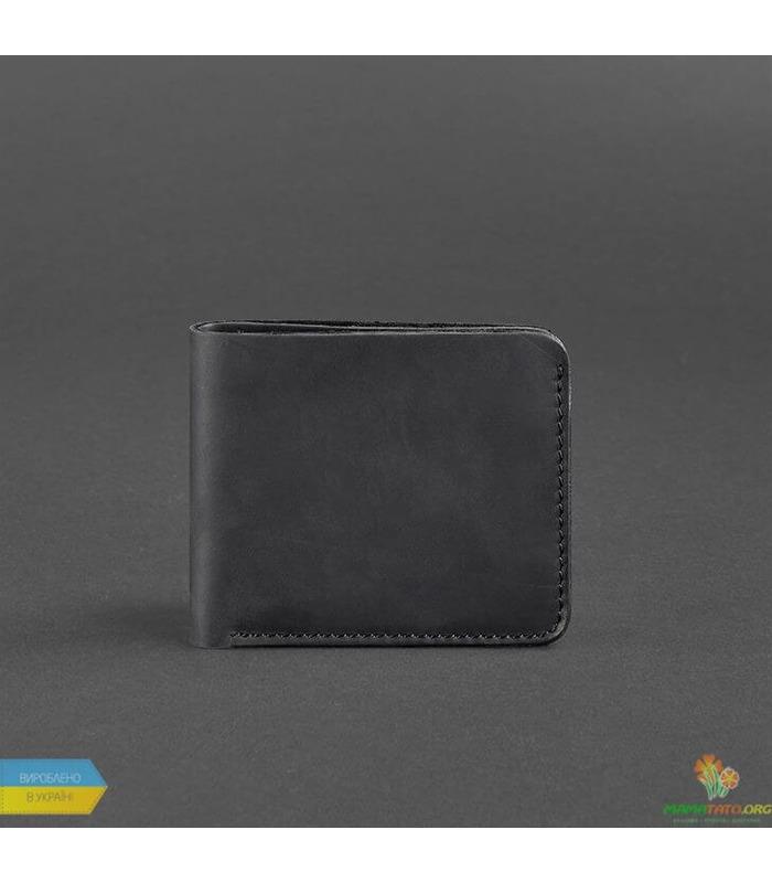 Портмоне 4.1 з чотирма кишенями (Шкіра Crazy Horse) Графіт