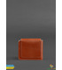 Кожаное портмоне 4.2 (4 кармана и на кнопке) Коньяк