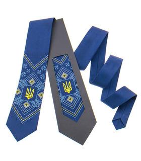 Вишита краватка з тризубом 821
