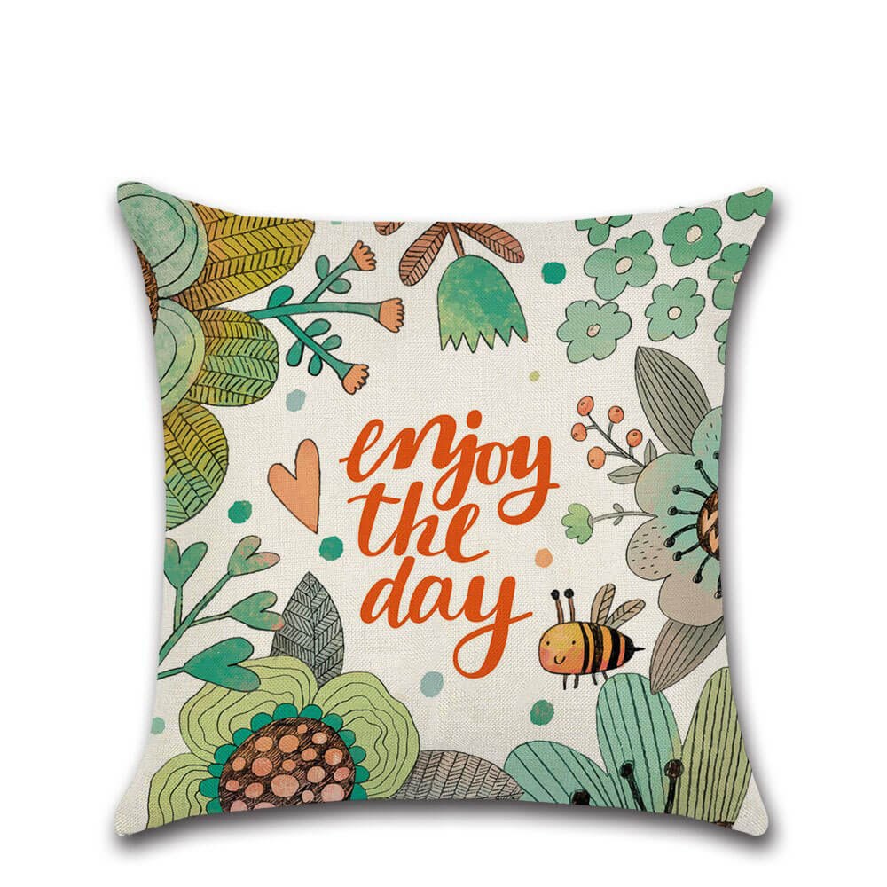 Подушка декоративна "Гарного дня!" ᐈ декоративна подушка з написом