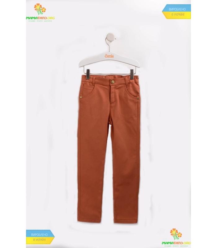 Штани для хлопчика (ШР497) BR ➤ коричневі дитячі штани з котону