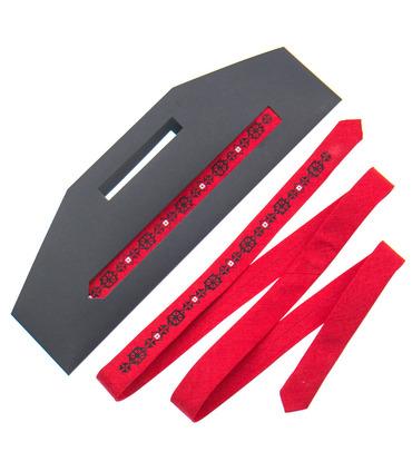 Вишита тонка краватка 827