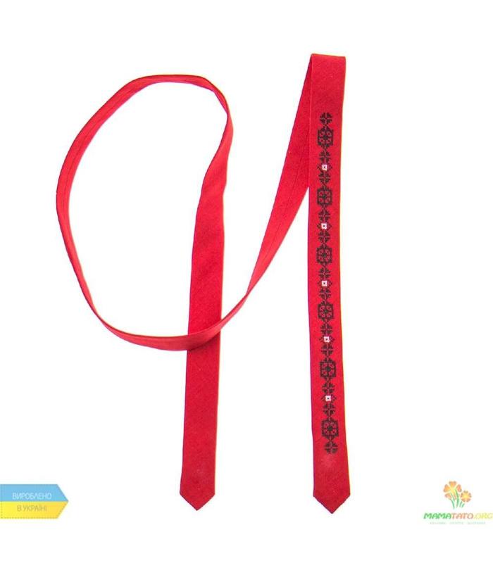 Вишита тонка краватка 827