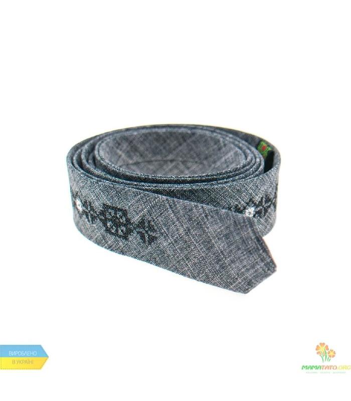 Вышитый тонкий галстук 828