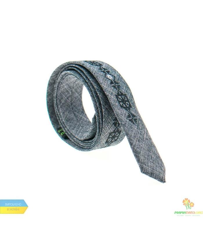 Вишита тонка краватка 828